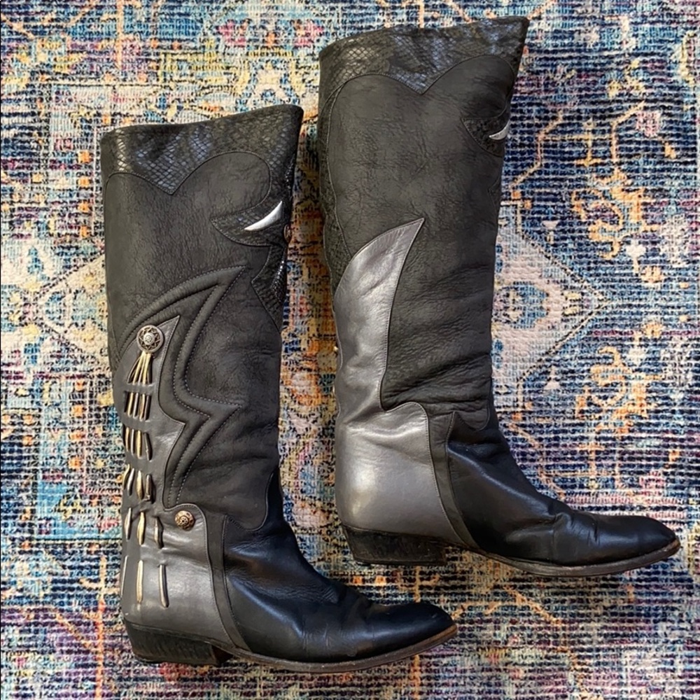 VINTAGE VERO CUOIO ITALIAN LEATHER BOOT - Picture 1 of 14